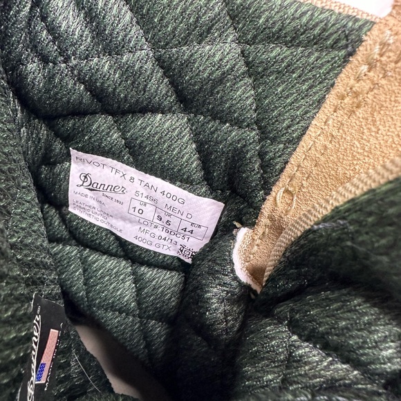 Danner Rivot TFX 8 Tan 400G GTX Military Boots Size 10D Medium Width - Picture 4 of 5